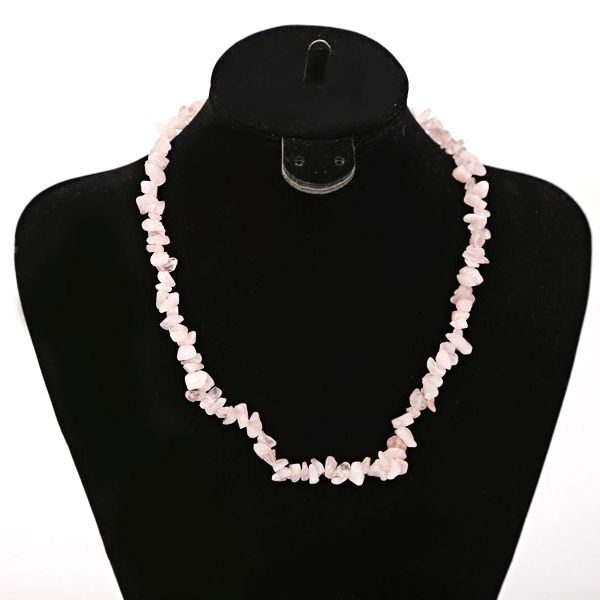BUS047-01 Rose Quartz Stone Beads, 50cm
