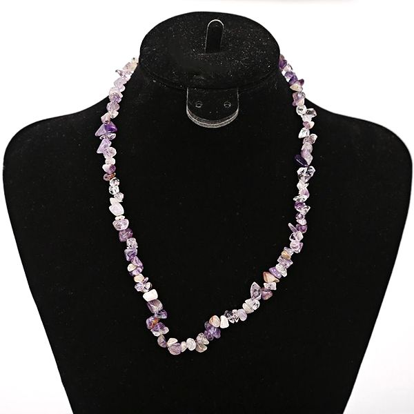 BUS047-02 Amethyst stone beads, 50cm