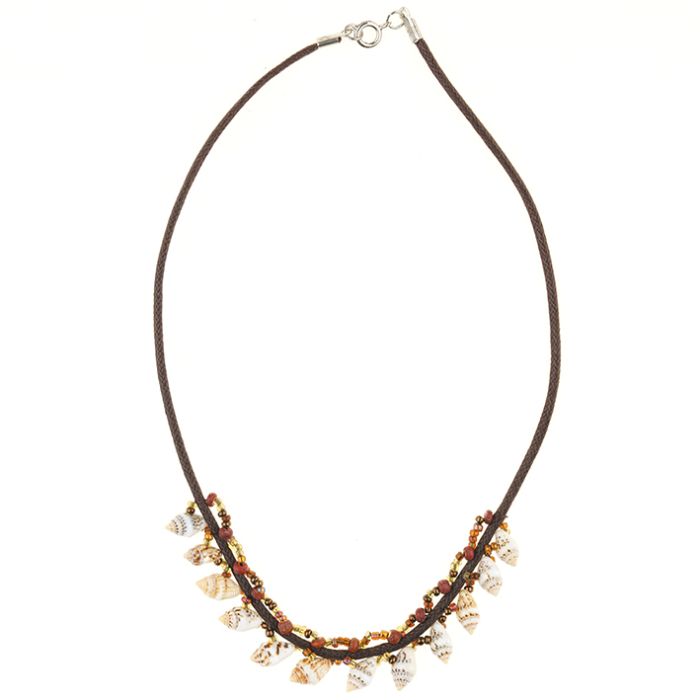 UG074 Shell necklace with cord