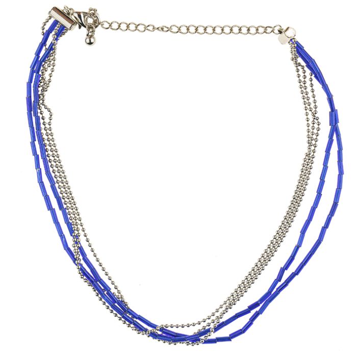 UG099-01 Chain necklace blue