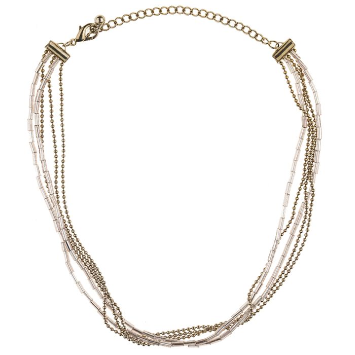 UG099-02 Pale Pink Chain Necklace