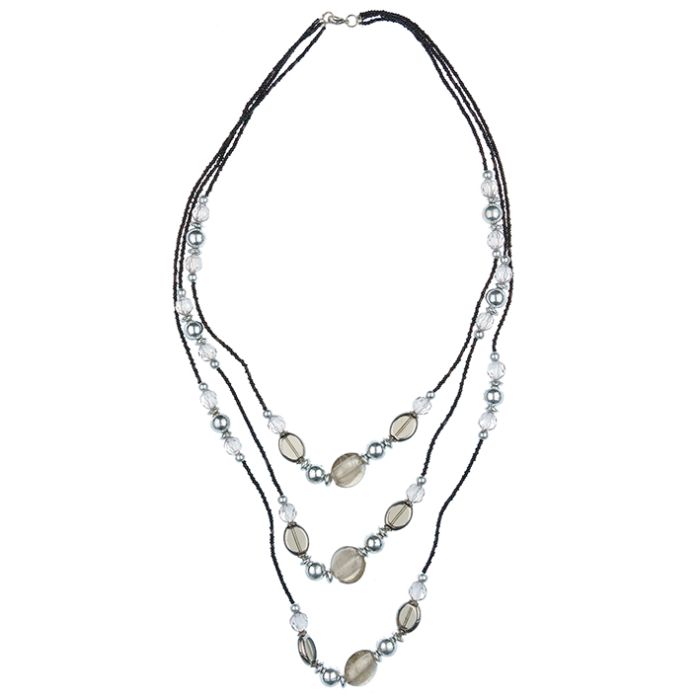UG235 Necklace Glass and metal