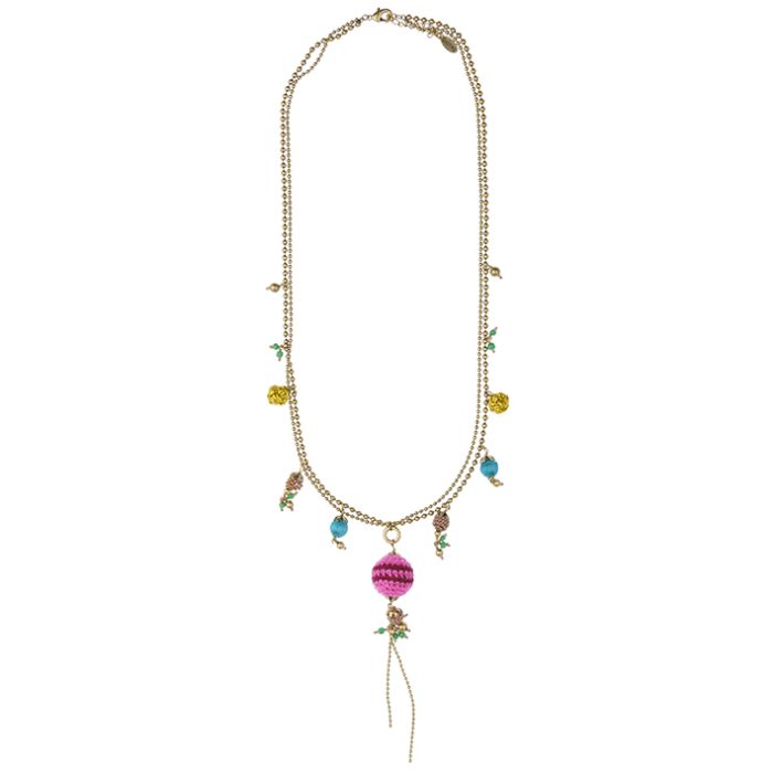 UG130 Beaded and crystal necklace