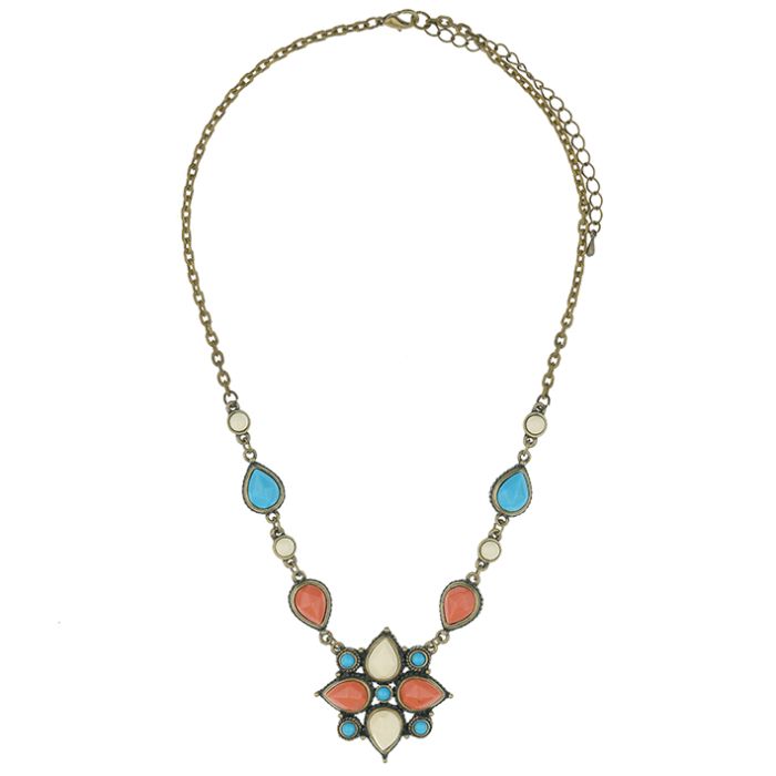 UG132 Necklace Flower, multicolor